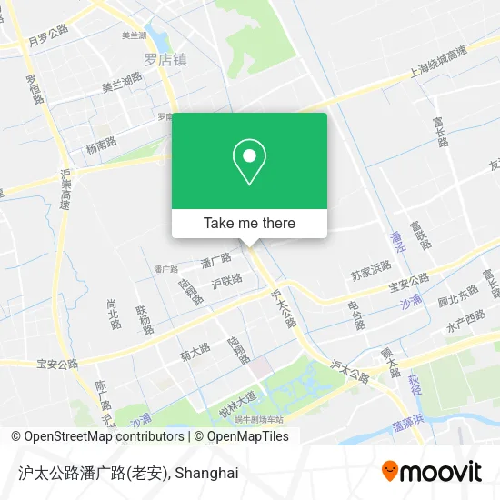 沪太公路潘广路(老安) map