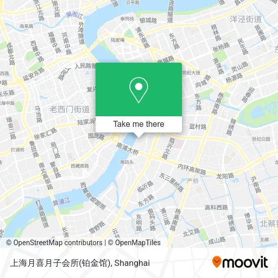 上海月喜月子会所(铂金馆) map
