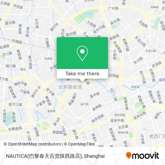 NAUTICA(巴黎春天百货陕西路店) map