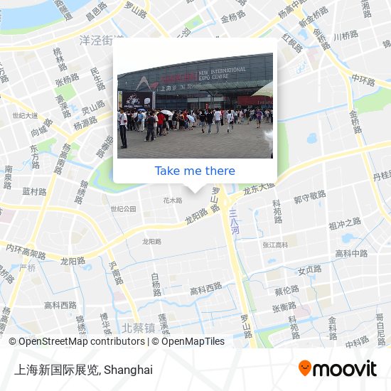 上海新国际展览 map