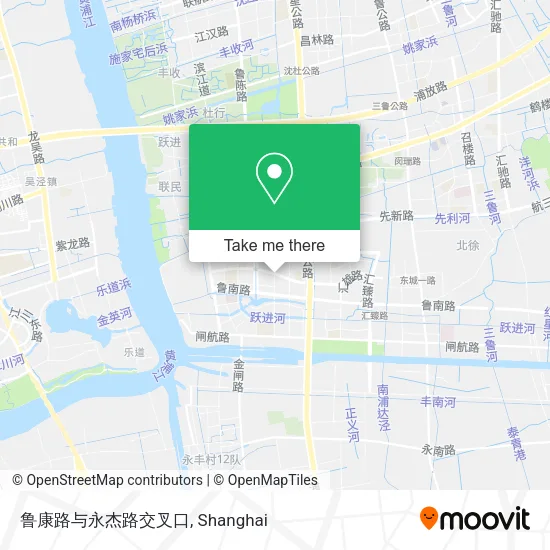 鲁康路与永杰路交叉口 map