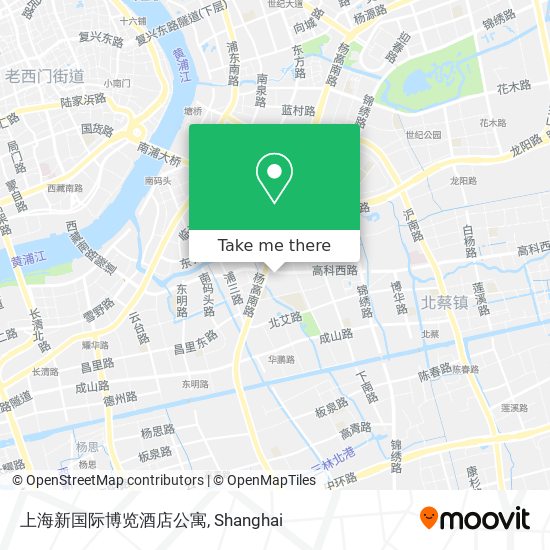 上海新国际博览酒店公寓 map
