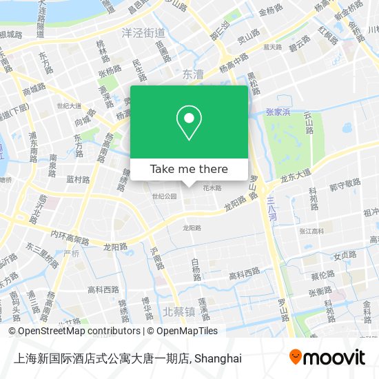 上海新国际酒店式公寓大唐一期店 map