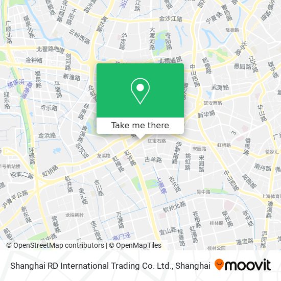 Shanghai RD International Trading Co. Ltd. map
