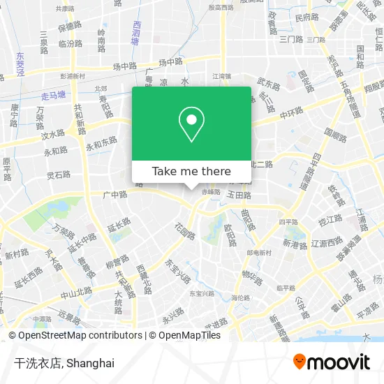 干洗衣店 map