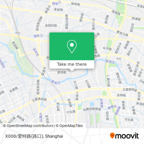 X008/爱特路(路口) map