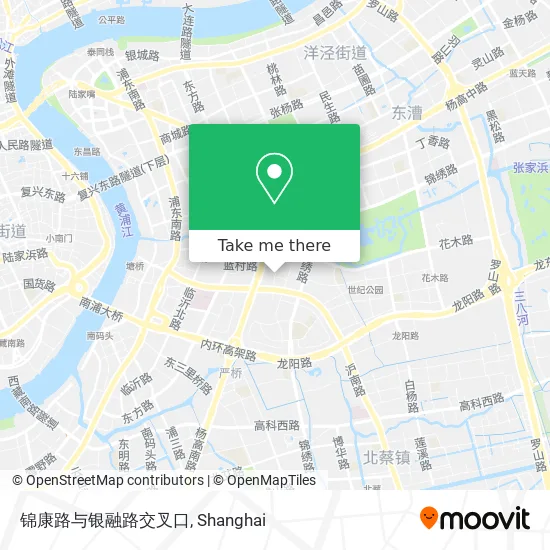 锦康路与银融路交叉口 map