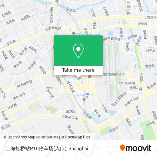 上海虹桥站P10停车场(入口) map