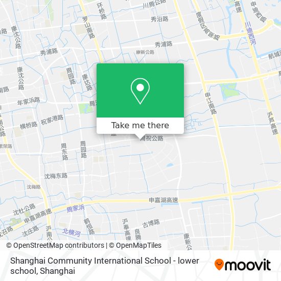 Shanghai Community International School - lower school map