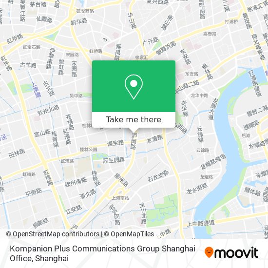 Kompanion Plus Communications Group Shanghai Office map