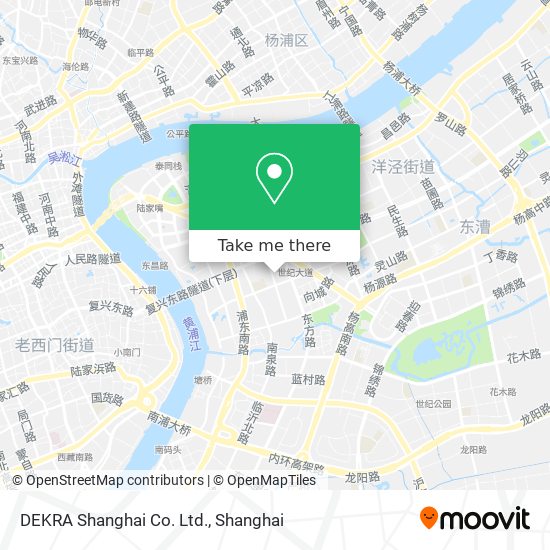 DEKRA Shanghai Co. Ltd. map