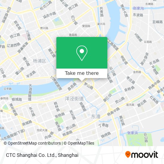 CTC Shanghai Co. Ltd. map