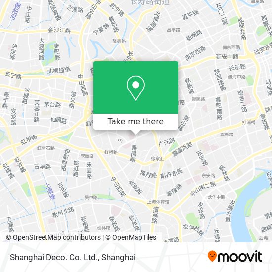 Shanghai Deco. Co. Ltd. map