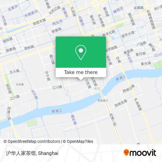 沪华人家茶馆 map