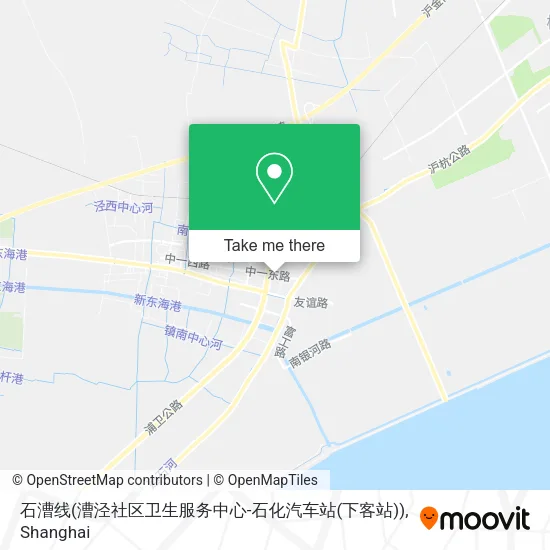 石漕线(漕泾社区卫生服务中心-石化汽车站(下客站)) map