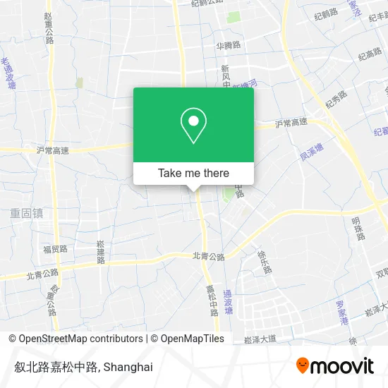 叙北路嘉松中路 map