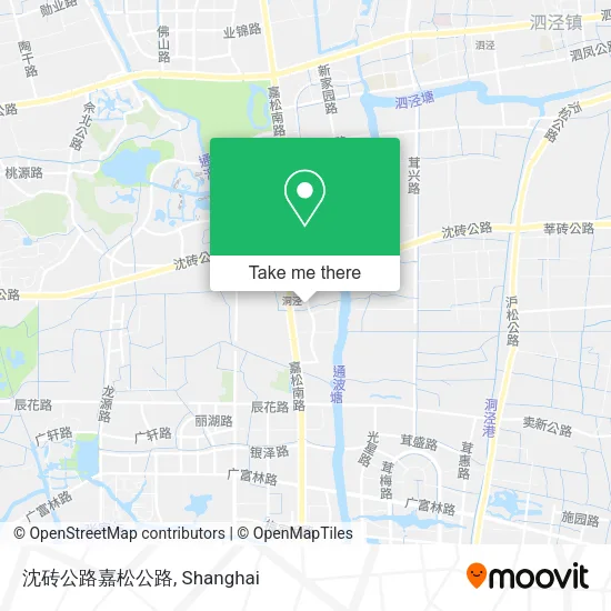 沈砖公路嘉松公路 map