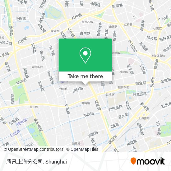 腾讯上海分公司 map