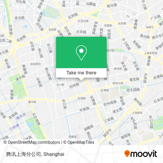腾讯上海分公司 map