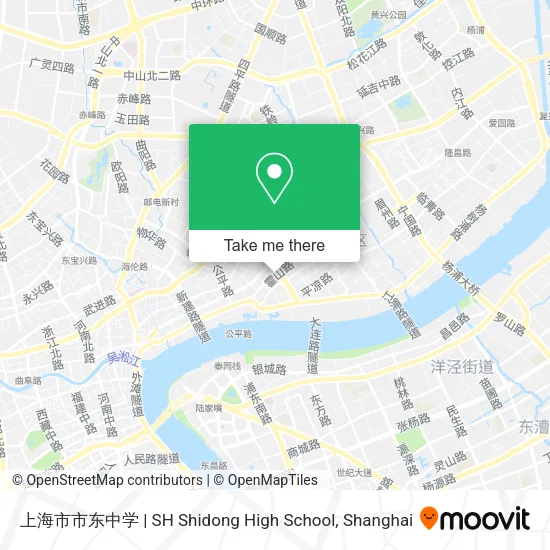 上海市市东中学 | SH Shidong High School map