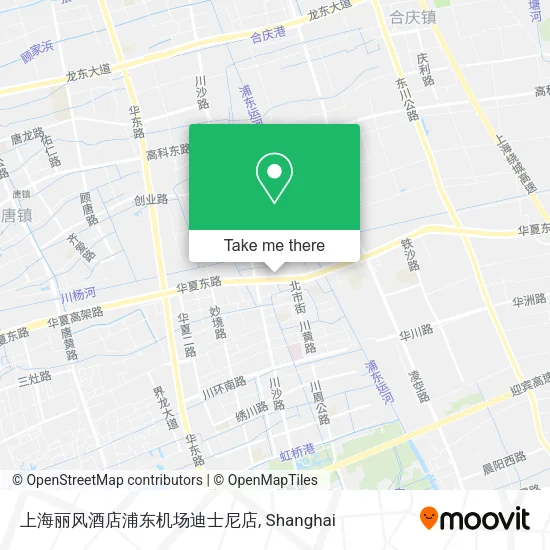 上海丽风酒店浦东机场迪士尼店 map