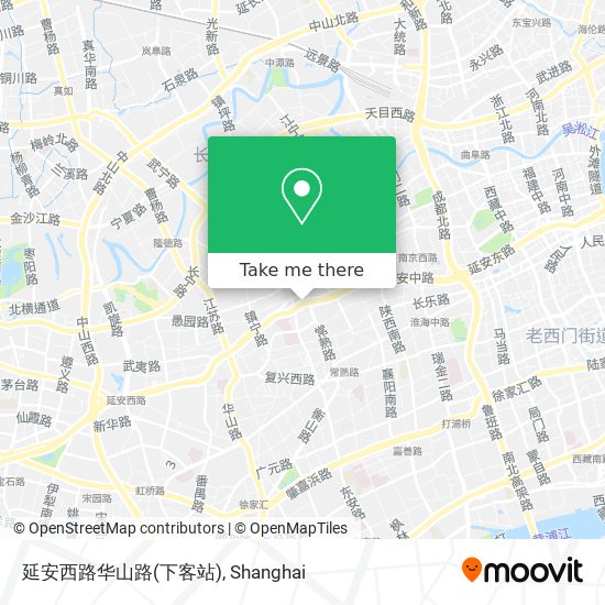 延安西路华山路(下客站) map