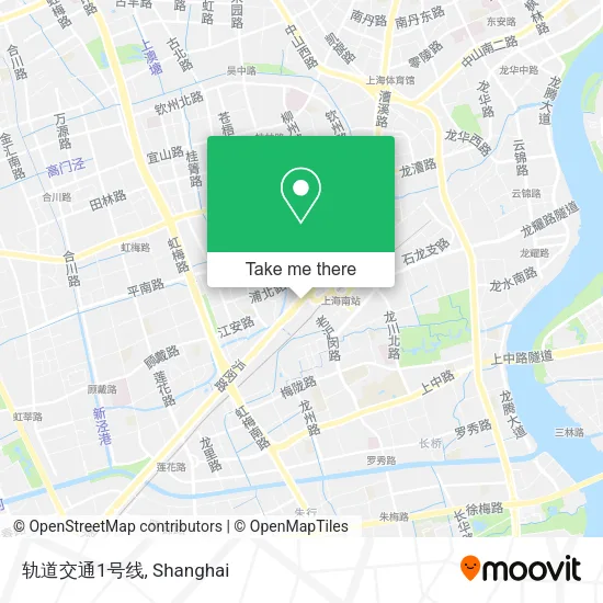 轨道交通1号线 map
