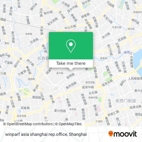 winparf asia shanghai rep.office map