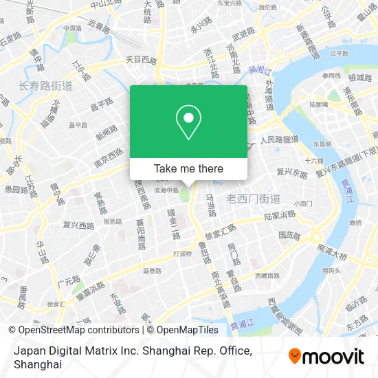 Japan Digital Matrix Inc. Shanghai Rep. Office map