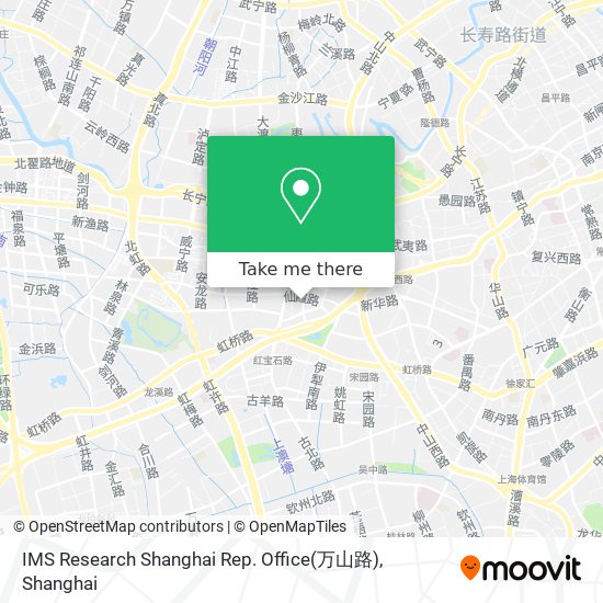 IMS Research Shanghai Rep. Office(万山路) map