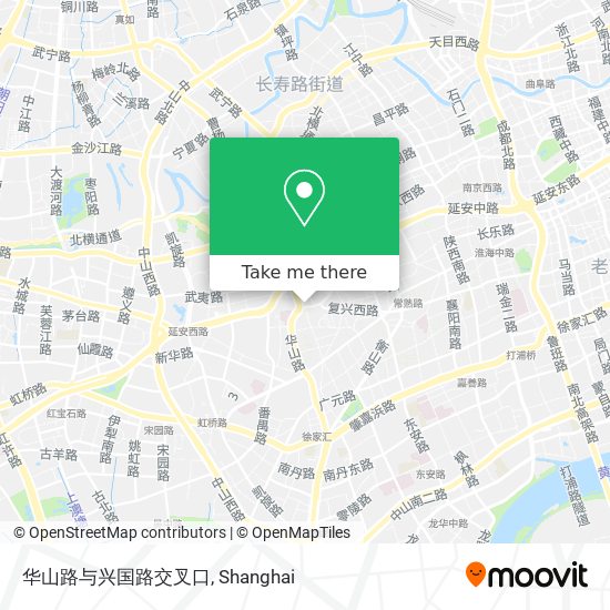 华山路与兴国路交叉口 map