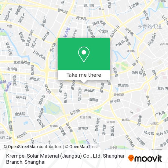 Krempel Solar Material (Jiangsu) Co., Ltd. Shanghai Branch map