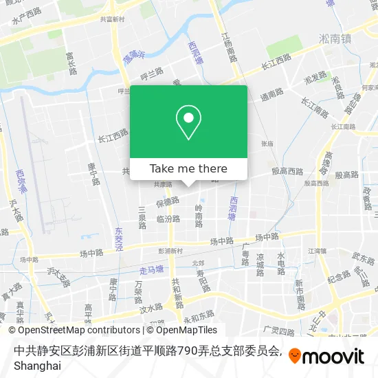 中共静安区彭浦新区街道平顺路790弄总支部委员会 map