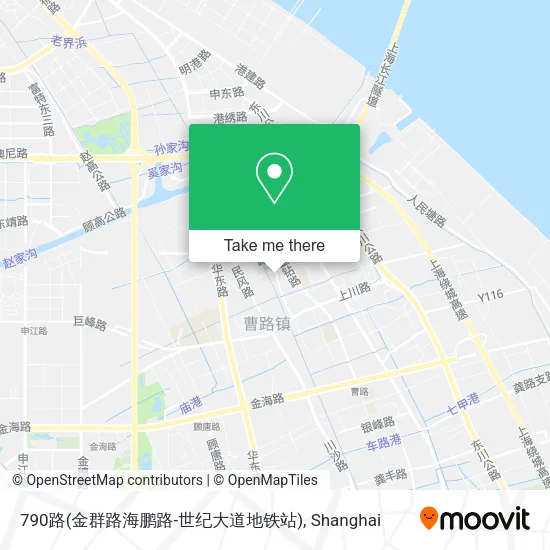 790路(金群路海鹏路-世纪大道地铁站) map