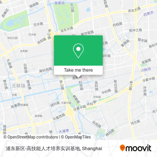 浦东新区-高技能人才培养实训基地 map