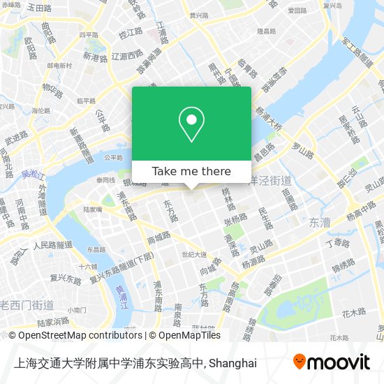 上海交通大学附属中学浦东实验高中 map
