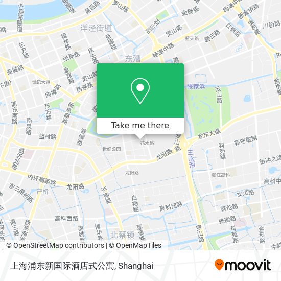 上海浦东新国际酒店式公寓 map