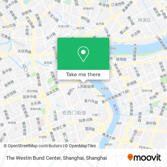 The Westin Bund Center, Shanghai map