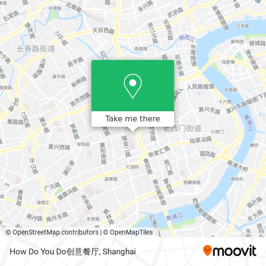 How Do You Do创意餐厅 map