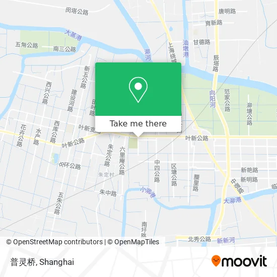 普灵桥 map