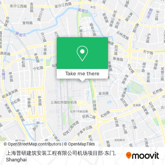 上海普研建筑安装工程有限公司机场项目部-东门 map