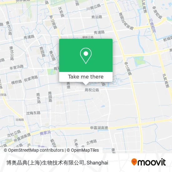 博奥晶典(上海)生物技术有限公司 map