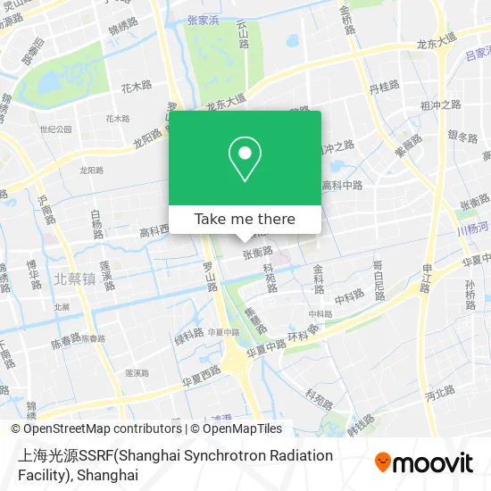 上海光源SSRF(Shanghai Synchrotron Radiation Facility) map