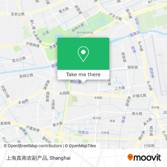 上海真南农副产品 map