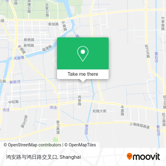 鸿安路与鸿日路交叉口 map