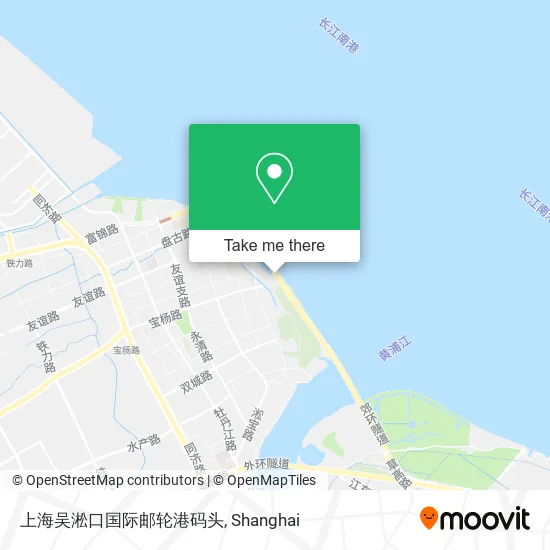 上海吴淞口国际邮轮港码头 map