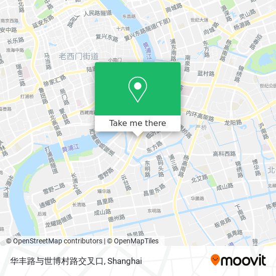 华丰路与世博村路交叉口 map