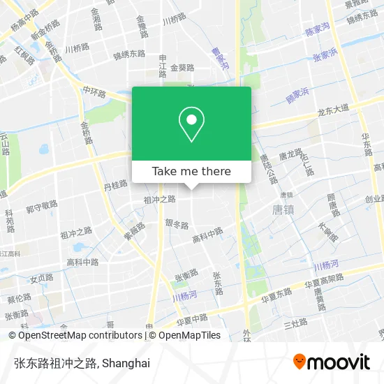 张东路祖冲之路 map