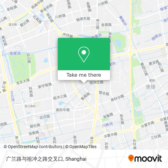 广兰路与祖冲之路交叉口 map
