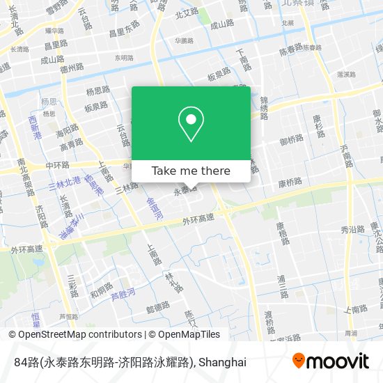 84路(永泰路东明路-济阳路泳耀路) map